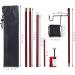 HIKEMAN Folding Lantern Stand Pole - Portable Light Holder for Camping & Outdoor Activities (Red) - Buy Online on SooperMarket.com