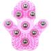 MagiDeal 6x Massage Gloves with 9 Rotating Balls - Full Body Massager for Ultimate Relaxation | International Shipping Available - Buy Online on SooperMarket.com