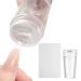 Stamp for nails nail art stamper silicone nail stamper jelly with scraper transparent soft nail polish stamp for diy French nail design