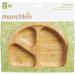 Munchkin Bambou Divided Plate - Stay Put Suction Plate for Babies & Toddlers | BPA Free Bamboo Plate for Baby Weaning | Kids' Mealtime Essential - Buy Online on SooperMarket.com