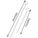 AXLIZER Stainless Steel Sewing Loop Kit - 2pcs Metal Drawstring Threader & Tweezers Set for DIY Knitting - Flexible & Durable - Buy Online on SooperMarket.com