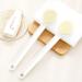 Zhurson Long Grip Bathing Brush - Dry Brush for Body & Back | Promotes Blood Circulation & Lymphatic Health | Exfoliating Dead Skin Remover (White) - Buy Online on SooperMarket.com