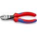 Knipex High Leverage Diagonal Cutter black atramentized with multi-component grips 160 mm (self-service card/blister) 74 02 160 SB Multi-component Grips Blue/Red 160 mm atramentized on self-service card