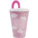 Shop 430 ml Rainbow Unicorn Reusable Cup for Kids - With Lid & Straw - Eco-Friendly & Fun! - Buy Online on SooperMarket.com