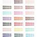 Dajidafu Coffin Nail Set Glossy Classic Scratch Resistant Press-on Fingernails Strong Viscosity Trend Manicure Stickers Type 14 - Buy Online on SooperMarket.com