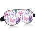 Haskirky Light Blocking Eye Mask Breathable and Adjustable Adult Men and Women Travel on Business Trips Yoga Meditation Light Smooth Comfortable Eye Mask Office Deep Sleep Goodies Lavender Flowers