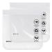 ECOHUB Airport Security Liquids Bags EVA Airport Liquid Bag 20 x 20cm TSA Approved Clear Travel Toiletry Bag for Women Men Clear Plastic Zip Lock Bags for Travel Airline Approved (2 pcs Clear)