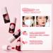 Buy 2 Colors Lip Stain Tint Set - Hydrating Velvet Lipstick Mini - Long Wear Lip Gloss (Strawberry & Cherry - Buy Online on SooperMarket.com