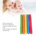 Baby Teething Tube Toys - 5 Pack Silicone Chewing Straws for Toddlers & Infants - Bite Resistant 5 Colors - Buy Online on SooperMarket.com