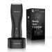 Vikicon intimate razor man electrical body razier men IPX7 waterproof body hair trimmer with anti-cut ceramic blade and standing charging station