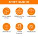 Nykaa Naturals Skin Secrets Bubble Sheet Mask - Hydrating Sandalwood & Orange Facial Mask for Clear Blemish-Free Skin | 0.67 oz - International Shipping Available - Buy Online on SooperMarket.com