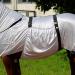 RL24 Eczema Ceiling for Horses - Silver Gray | Insect Protection Fine-Meshed Tissue Double Front Closure & Leg Cords | 115cm Outdoor Ceiling - Buy Online on SooperMarket.com