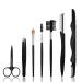 Lusofie Eyebrow Razor Eyebrow Kit  7 in 1 Eyebrow Trimmer Set Including Brow Razors  Brush  Scissors  Tweezers for Women Men Eyebrow Shaping Kit