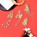 Shop Stylish Metal Hair Clips - 4-Pack Gold Butterfly Design | Fashionable & Slipproof Hair Jewelry - Buy Online on SooperMarket.com