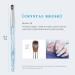 100% Pure Kolinsky Hair Size 8 Oval Acrylic Nail Brush Set - Professional Manicure Tool for DIY Home Salon - Crystal Blue - Buy Online on SooperMarket.com