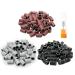 LICQIC 150Pcs Nail Sanding Bands 80#120#180# Grit 3 Colors Nail Art Sanding Bands with 1pcs 3/32 Inch Nail Drill Bit for Manicures and Pedicures Care Nail Tools 150 Pcs (80#+120#+180#)