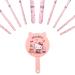 Kawaii Kitty Makeup Brush Set with Mirror Comb - 10pcs Cat Gift Set for Girls - Buy Online on SooperMarket.com