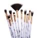 Jootuepo 10pcs Brazen Marble Makeup Brush Set - Soft Hair Eyeshadow Eyebrow & Eyeliner Brushes for Flawless Eye Makeup - Buy Online on SooperMarket.com
