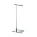 Modern Square Base Tissue Holder Stand, 21.25", in Chrome Chrome Without Storage