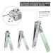 10-Part Manicure & Pedicure Set - Complete Nail Care Kit with Scissors & Clippers | Travel Beauty Essentials (Green) - Buy Online on SooperMarket.com
