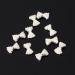 OrangeTag White Pearl Bow Tie 3D Nail Art Slices - Set of 10 DIY Decorations - Buy Online on SooperMarket.com