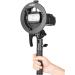 GODOX S2 Speedlite Bracket Bowens Mount Holder + Cold Shoe Flash Mount for Godox V1 Series, AD200Pro, AD200, AD400Pro, V860II Series, TT350 TT685 TT600 Series Flash