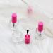 20PCS 8ML Empty Nail Polish Bottles - Clear Glass Refillable Containers with Brush Cap, Funnel & Mixing Balls for Nail Art - Pink - Buy Online on SooperMarket.com
