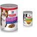 Hill's Science Diet Senior 7+ Canned Dog Food Savory Stew with Beef & Vegetables 12.8 oz 12 Pack wet dog food & Adult 7+ Senior Vitality Canned Dog Food Chicken & Vegetable Stew 12.5 oz