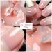 Jelly Nail Polish Pink Translucent Nail Polish Neutral Color Nude Pink Gel Nail Varnish Quick Drying Long Lasting Nail Art French Manicure DIY at Home 009 - Buy Online on SooperMarket.com
