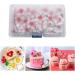 Hpory Edible Flower Cupcake Toppers 100 Pcs Cherry Blossoms Cake Topper Glutinous Rice Paper Happy Birthday Cake Toppers Flowers Cake Decorations for Birthday Wedding Celebration Party - Buy Online on SooperMarket.com
