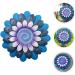 Kisangel Sunflower Decoration Floral Wall Decor Wall Decorations Flower Wall Art Decorative Flower Outdoor 3d Blue 29.50X29.50X3.00CM - Buy Online on SooperMarket.com