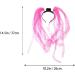 FOMIYES LED Braid 1pc Glow in Dark Headwear Led Flash Braid Hair Hoop Funny Headwear for Halloween Easter Party Hair Band Mardi Gras Noodle Braid Hair Accessories Bride Headband To Weave One Size Pink - Buy Online on SooperMarket.com