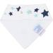 Dotty Fish Organic Cotton Baby Bandana Bibs - Blue Stars | Super Absorbent Teething Bibs for Boys, Girls, Unisex - Buy Online on SooperMarket.com