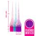 Colortrak Mini Glitter Trio Brush & Bowl Set - Colorful Feather Bristle Brushes & Stackable Color Bowls - Set of 3 - Buy Online on SooperMarket.com