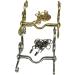 Kandare Spanish Baroque Portuguese Show Bridles - 12.5 to 16.5 Sizes in Gold & Silver with Chain | Premium Equestrian Gear - Buy Online on SooperMarket.com