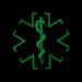 Glow Dark Black PVC EMS EMT Paramedic Morale Patch - Tactical Touch Fastener - Buy Online on SooperMarket.com