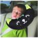 Car Seat Belt Cover for Kids Soft Comfort Seat Belt Shoulder Pad Safety Shoulder Strap Cushion Shoulder Protector Travel Pillow Head Neck Support Universal Fit Car Accessories for Children Boys Girls Black