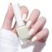 TBeautfave Milky White Nail Varnish Nude Nail Polish Quick Dry Long Lasting Nail Polish Non-Toxic Nail Polishes Breathable No Need Cure Nail Polish Nail Varnish at Home Manicure 31 Cream White