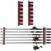 Calamus Horizontal Fishing Rod Holder - Wall Mounted Rack for 6 Rods/Combos, 13.6 Inches - Garage Storage Solution - Buy Online on SooperMarket.com