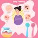Buy Wllhyf 2-Pack Manual Face Cleaning Brush - Soft Silicone Peeling Pad with PP Handle for Clear Skin (Blue & Pink) - International Shipping - Buy Online on SooperMarket.com