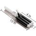 Alure 3 Barrel Curling Iron - 1 Ceramic Tourmaline Wand with LCD Display & Dual Voltage - BlackWhite - Buy Online on SooperMarket.com