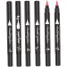 Eyeliner Stamp 2 in 1 Double-Head Waterproof Liquid Eyeliner Pen Make-Up Tool Black Heart double-headed eyeliner - Buy Online on SooperMarket.com