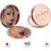 AMBREGRISSUN Rose Gold Makeup Compact Mirror - Perfect Graduation Gift for Women, Sisters, Daughter, Friends - Funny Birthday, Valentine's Day, Christmas Stocking Stuffer - Buy Online on SooperMarket.com