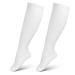 Fencing Socks for Epee Sabre and Foil Thickened Cotton Unisex Protective Fencing Socks for Men and Women White M White