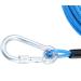 TOPWAY Dog Tie Out Cable and Stake 10m/33ft Dog Leash with Shock Absorbing Spring 42cm Spiral Ground Spike Stake Dog Chain for Yard Outdoor Camping Blue + Red - Buy Online on SooperMarket.com