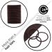 12 PCS BROWN Elastic Hair Bands 3mm Elastic Hair Ties Ponytail Holders Bulk Hair Ties No Metal Gentle Elastics for Women Men Girls Kids (Brown) - A2THIBRO - Buy Online on SooperMarket.com