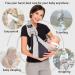 CUBY Portable Breathable Baby Wrap Sling | Quick Dry 3D Mesh Fabric | Adjustable Newborn to Toddler Carrier | Kangaroo Grey - Buy Online on SooperMarket.com