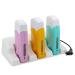 Epilwax - epilator for waxed heaters professional 3 guard heaters multi -colored for roll -on from wax 100 ml 1 holder - device for hair removal waxing cart refill pack (trio multicolored)