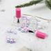 20PCS 8ML Empty Nail Polish Bottles - Clear Glass Refillable Containers with Brush Cap, Funnel & Mixing Balls for Nail Art - Pink - Buy Online on SooperMarket.com