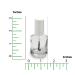 Buy Karlash Premium 0.5 Oz Empty Polish Bottle Set - Clear with Brush & Mixing Ball - International Shipping - Buy Online on SooperMarket.com